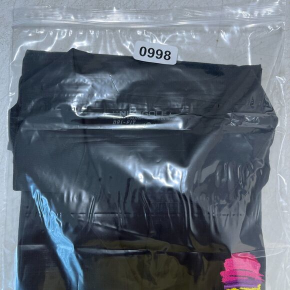 Nike Golf Shirt Womens Medium Black Polo‎ Dri Fit Performance Sundance - Picture 8 of 9